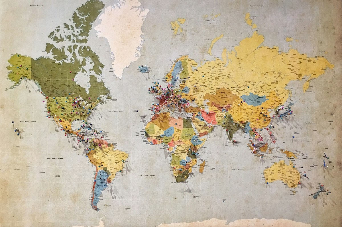 World map exploration